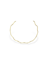 Elegant Gold Wavy Iceband Choker Necklace For Women