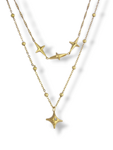 Moontrace Gold Plated Elegant Star Pendant Necklace for Women