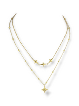 Moontrace Gold Plated Elegant Star Pendant Necklace for Women