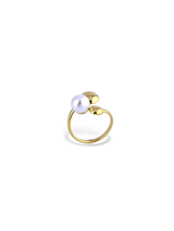 Gold Polished Gleam Ring with a Glossy Finish