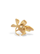 Petal Royale Gold Flower Adjustable Ring for Women