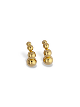 Silver Bubble Pearl Stud Earrings