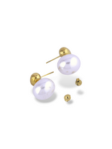 Two Tier Orb Stud Earrings