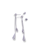 Elegant Silver Drop Earrings Beautiful Glow