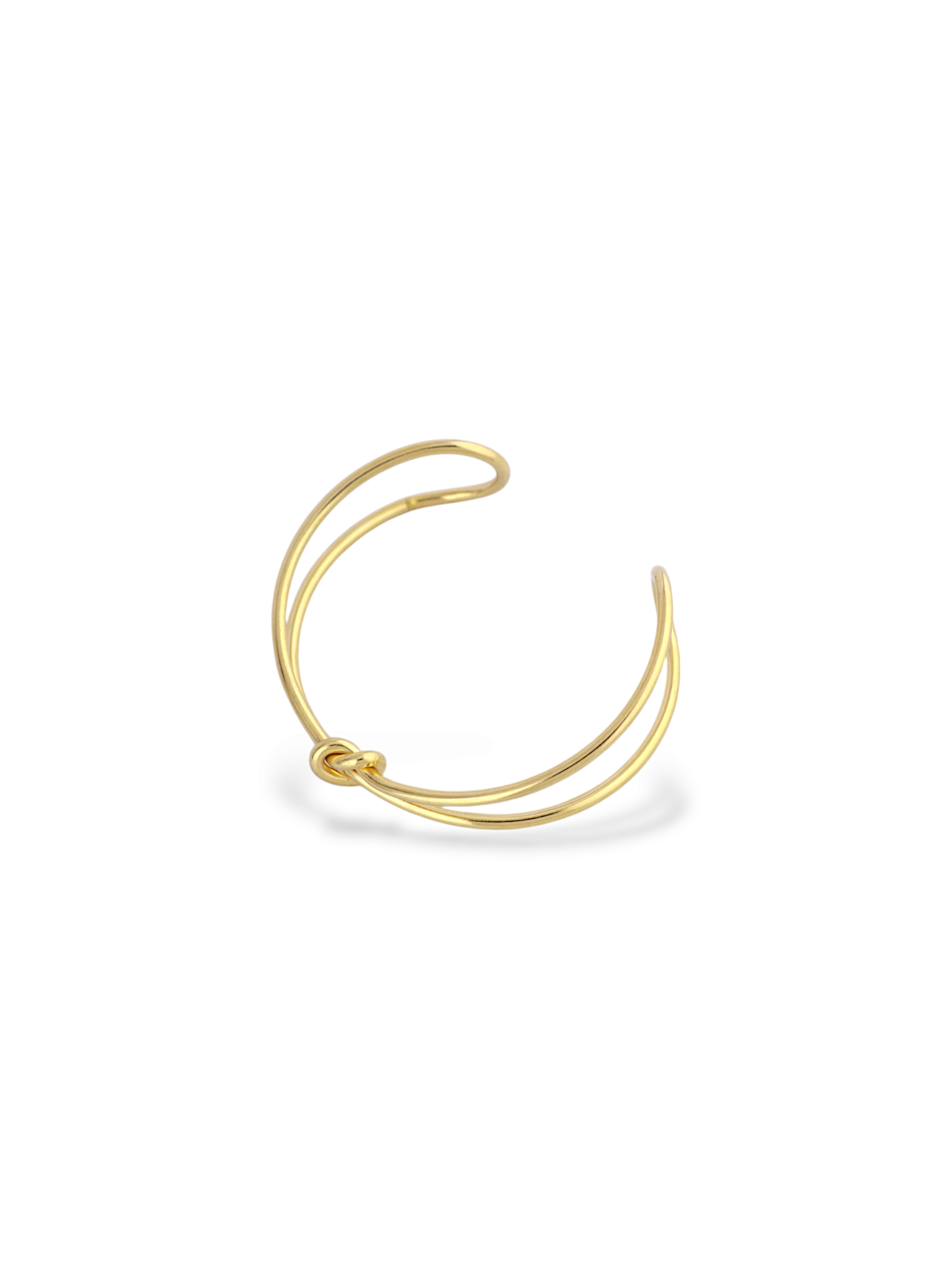 Modern Gold Whisper Open Cuff Adjustable Bangles
