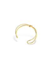 Modern Gold Whisper Open Cuff Adjustable Bangles