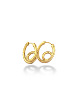 Spiral Coil Hoop Earrings