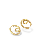 Spiral Coil Hoop Earrings