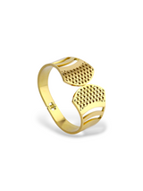 Gold Plated Mesh Bangle for a Classy Daily Style
