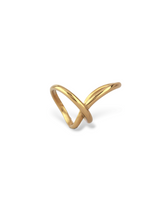 Gold Nova Ring | Modern Double Layer Band