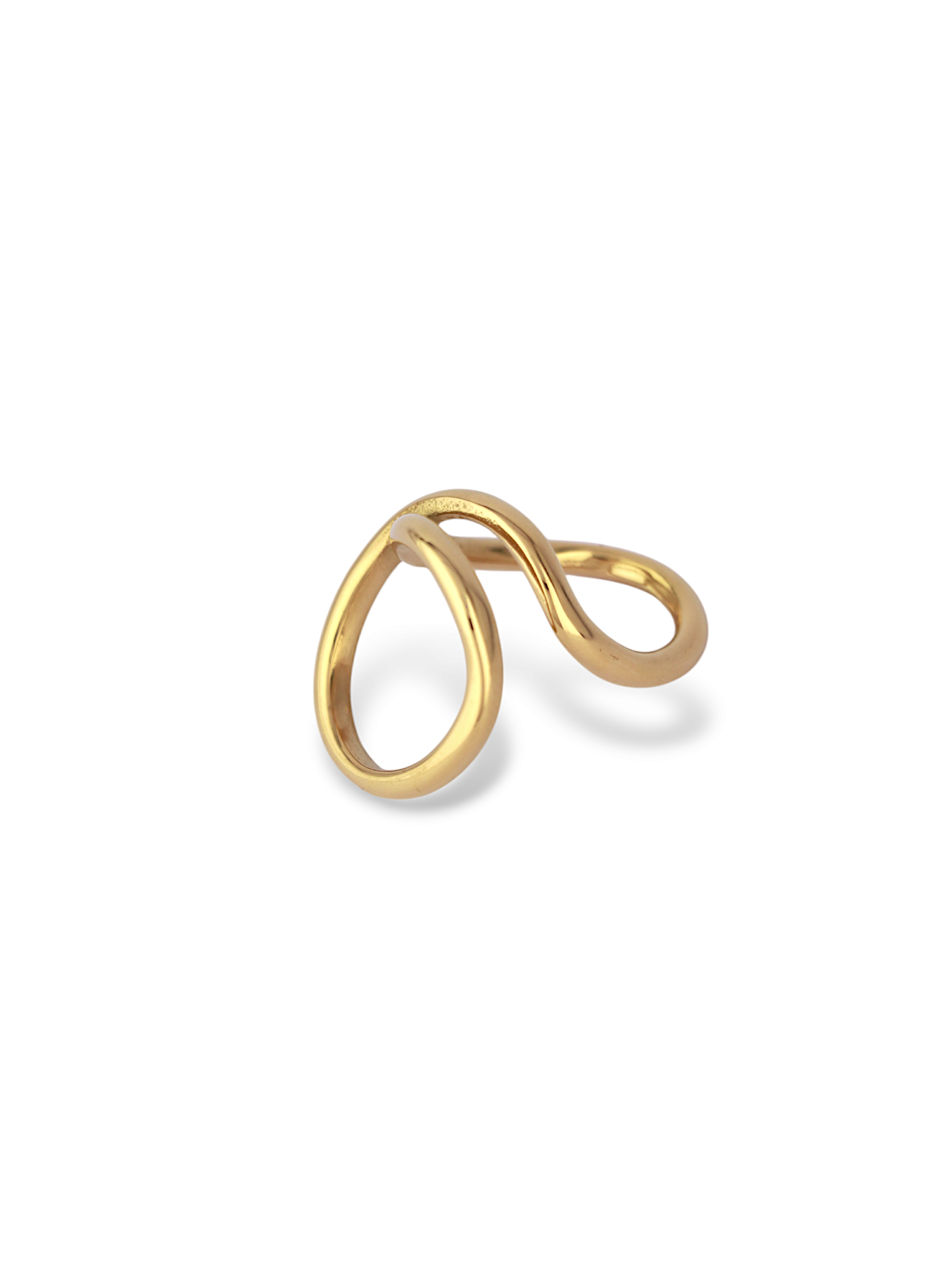 Gold Nova Ring | Modern Double Layer Band