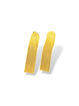 Soft Wave Gold Chain Drop Earrings