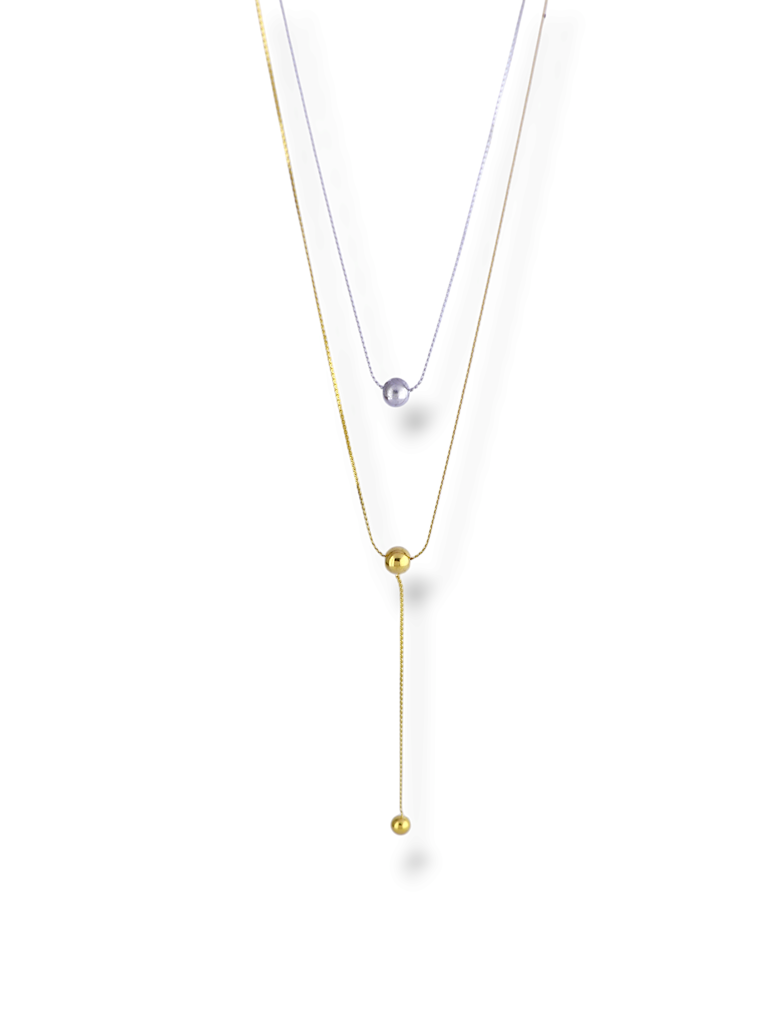 Purple Bead Pendant Necklace