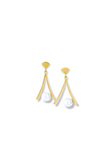 Geometric Pearl Jewelry Set