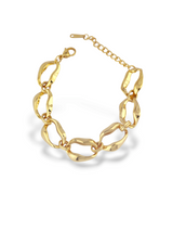 Elegant Gold Rustin Chain Bracelet with Soft Wavy Links
