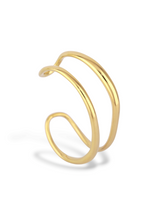 Elegant Sheen Cuff with a Smooth Polished Gold Finish