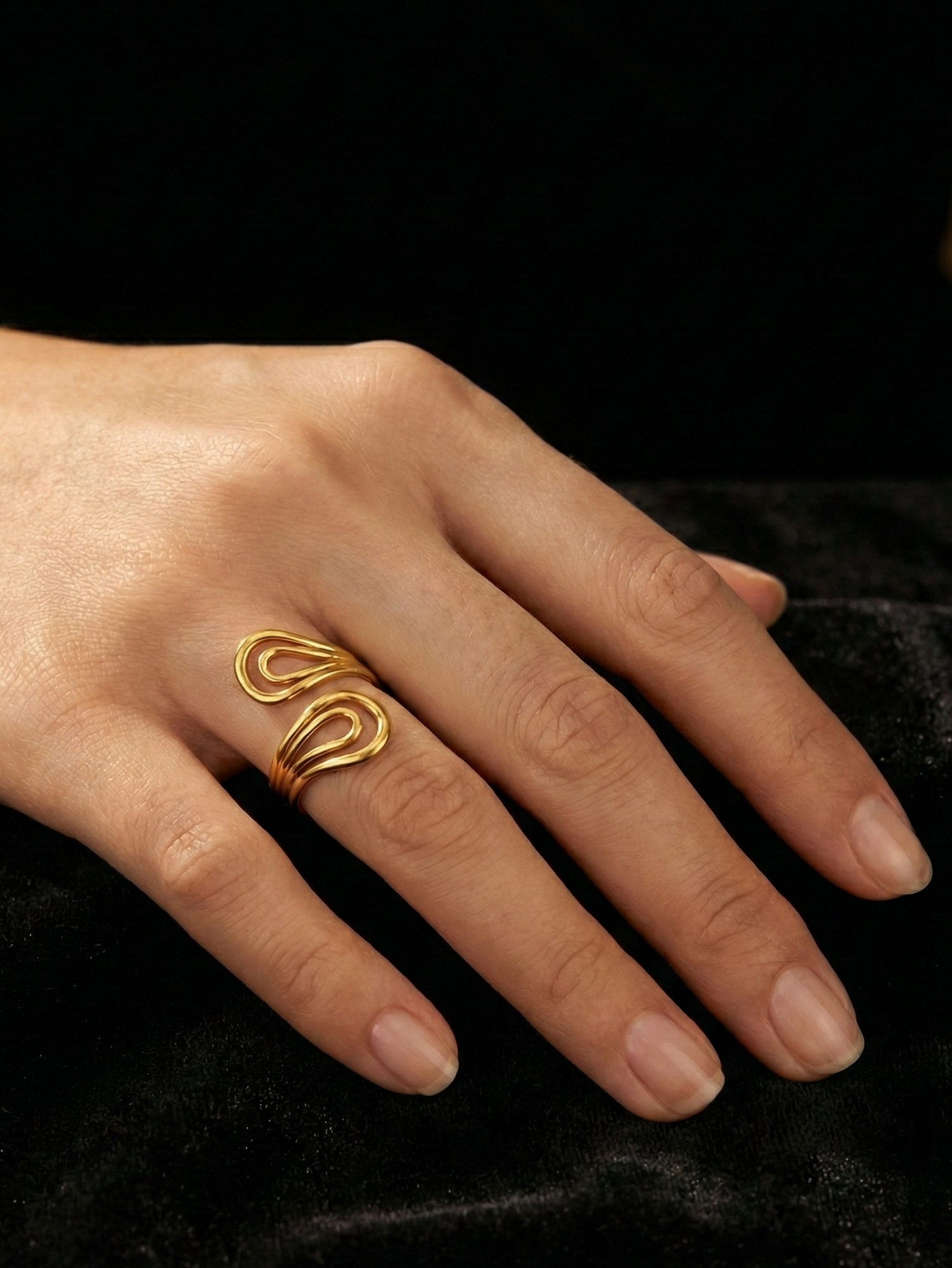 Soft Wave Open Ring