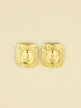 Vintage Square Stud Earrings