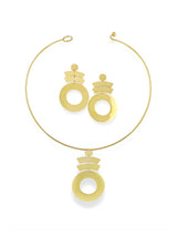 Geometric Circle Bar Jewelry Set