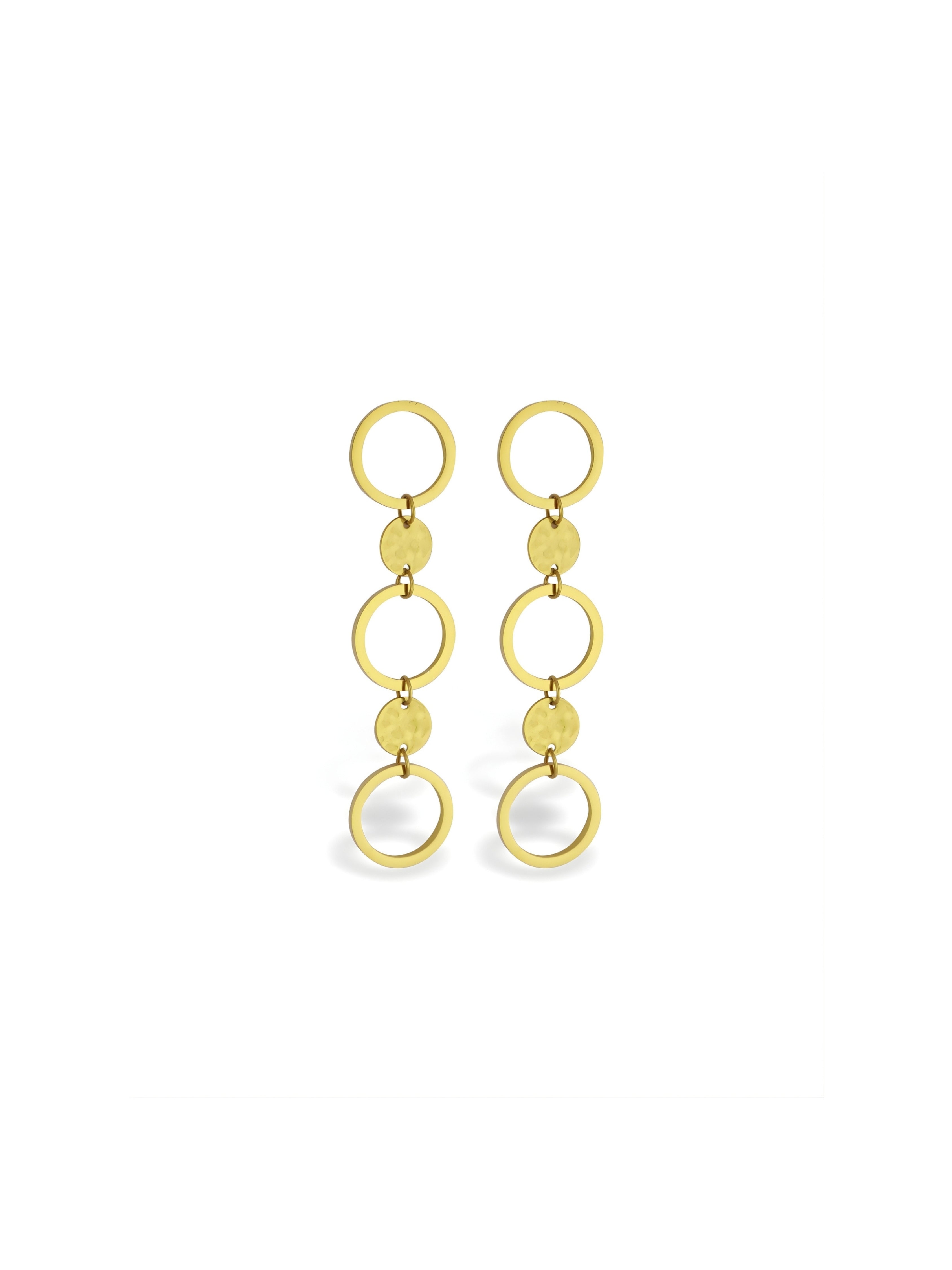 Circle Cascade Drop Earrings
