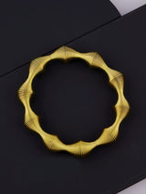 Gold Plated Gilded Veil Cuff Wavy Bangle for Women