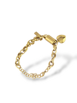 Elegant Gold Weave Chain Bracelet with Heart Charm