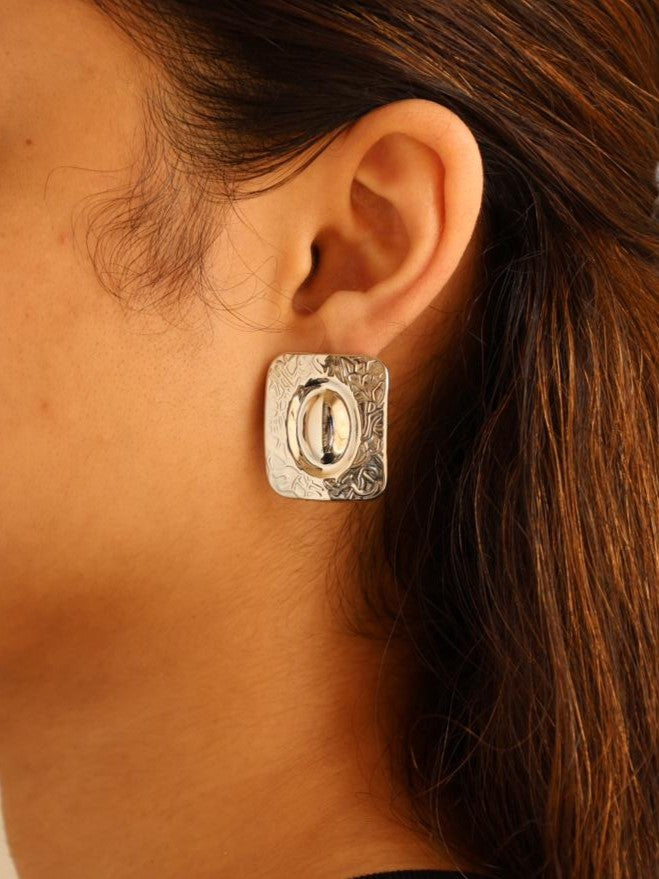 Vintage Square Stud Earrings