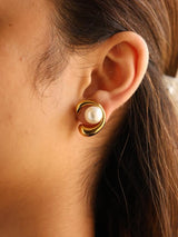 Pearl Halo Earring