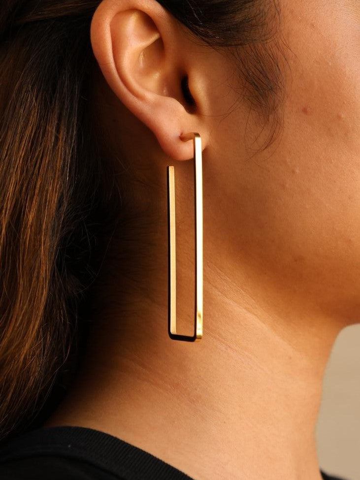 Rectangular Geometric Earrings
