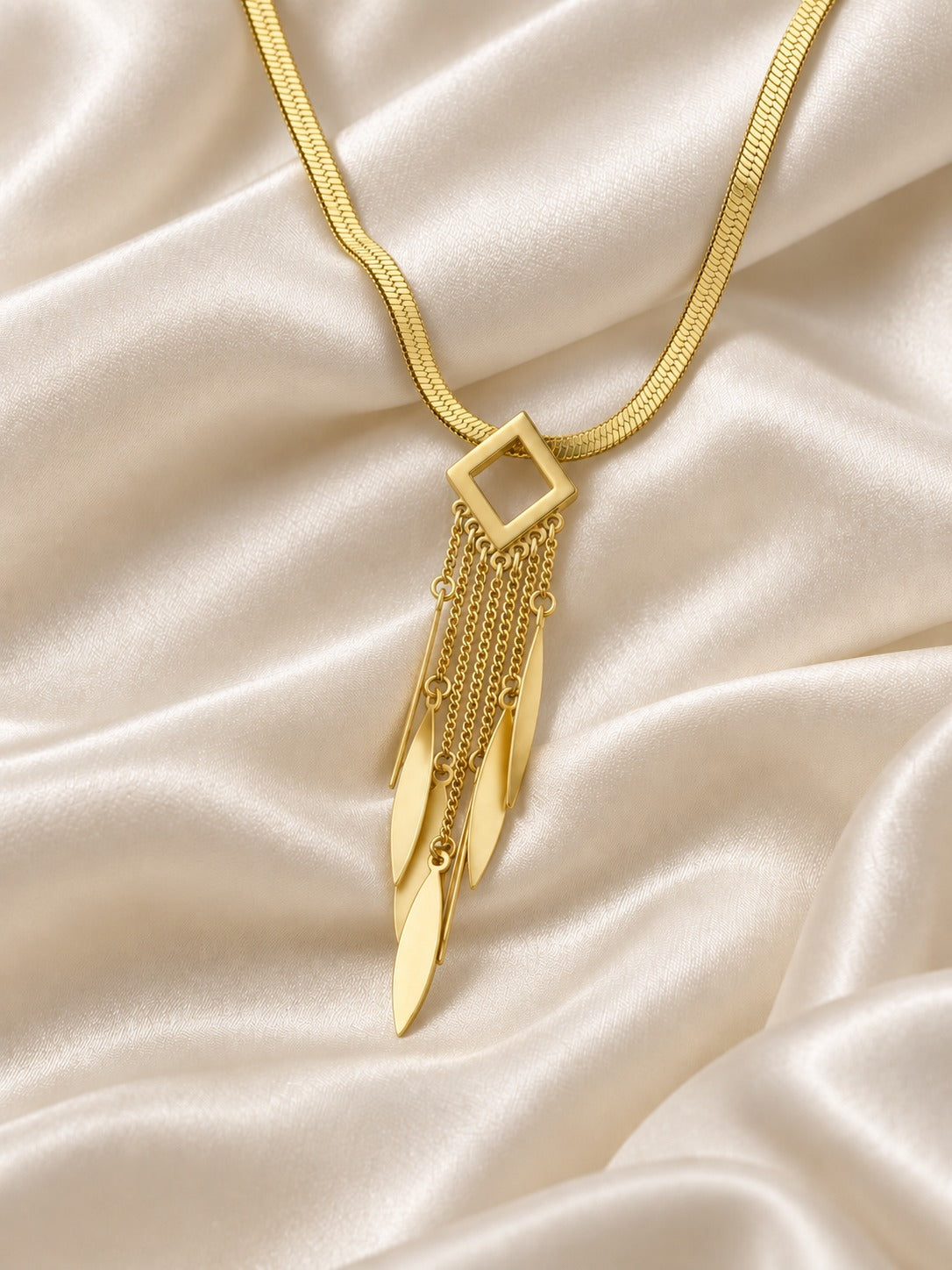 Zenith Prism Fringe Necklace