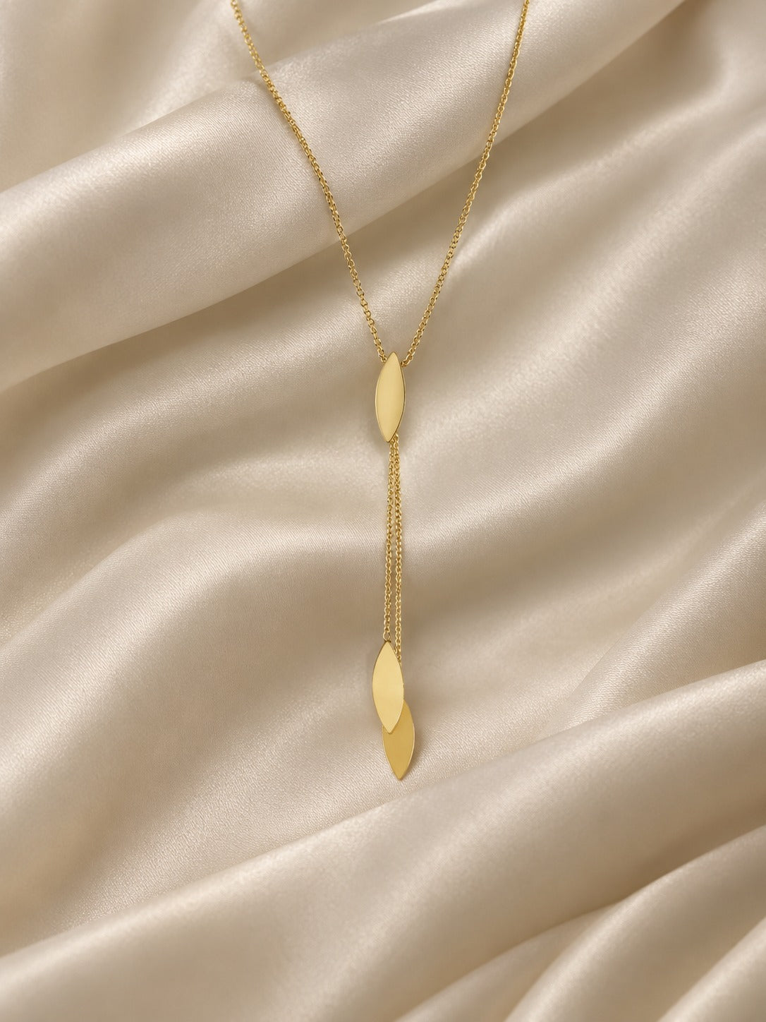 Silver Petal Lariat