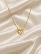 Molten Heart Pendant Necklace