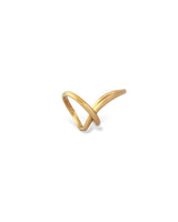 Gold Nova Ring | Modern Double Layer Band