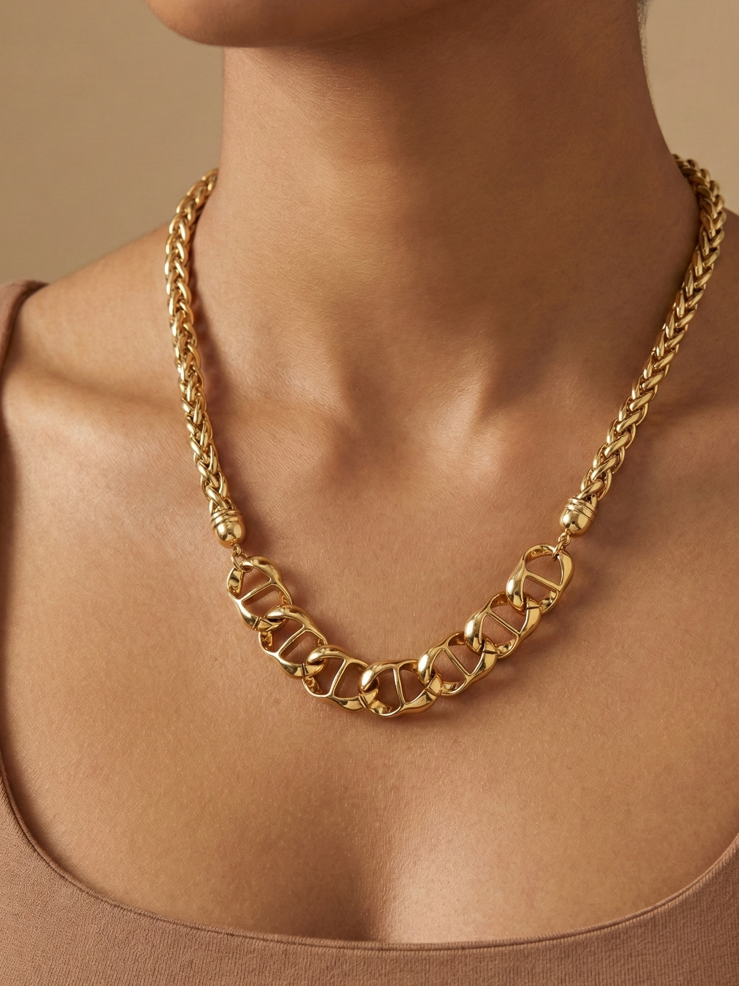 Anchor Link Chain Necklace